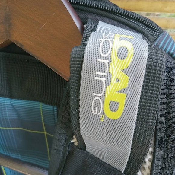 Adidas Black Green Plaid Large Backpack - Picture 10 of 11